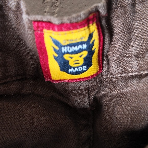 Human Made Linen Deck Pants M Japan *Stained* - Picture 6 of 12